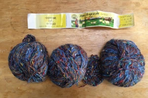 Lot 3 Balls Lane Borgesia, Cotone Del Borgo, Blue Novelty Cotton Yarn, 150Gm All - Picture 1 of 5