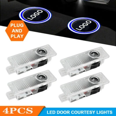 4PCS For BMW 2004-2018 Car LED Cool Laser Courtesy Puddle Lights Ambient Light Foto 1 de 4