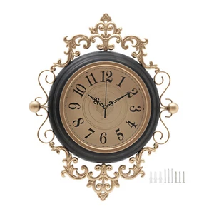 Wall Clock, Modern Tanned Silent Non Ticking Wall Clocks Battery Operated 16Inch - Picture 1 of 24