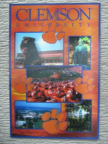 Clemson University Tigers  3D Poster by Crowd Products  NEW  (1120)  PD919 Cover
