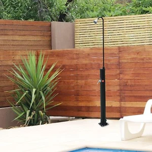 Solar Shower 9L Black Holds 2.3 Gallon of Water Connects to Any Standard Garden - Picture 1 of 12