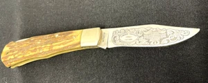 RARE 1978 Aurum Harley-Davidson 75th Anniversary Knife - Picture 1 of 13