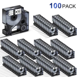 100× Compatible Label Tape 45013 for Dymo D1 LabelManager 420P 210D 280 360D PnP - Picture 1 of 10