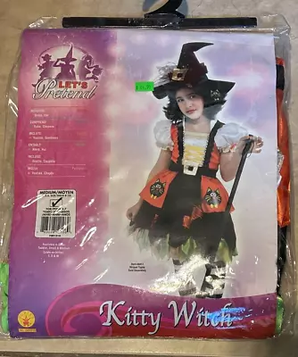 Disfraz Gatito Gato Bruja Niñas Pequeño 4-6 NUEVO en Embalaje Minorista Rubíes Foto 1 de 2