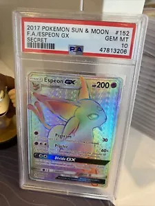Pokémon Espeon GX S&M 152/149 - Sonne & Mond Geheimnis seltene Karte - PSA 10 Edelsteine neuwertig - Bild 1 von 2