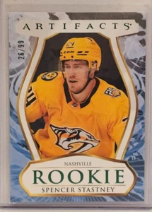 Spencer Stastney 2023-24 Upper Deck Artifacts Emerald Rookie Redemption 26/99 - Picture 1 of 2
