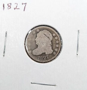 Rare 1827 U.S. 10C Capped Bust Silver Dime Nice Hard to Find Coin - Picture 1 of 2