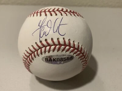 Cubierta superior de béisbol firmada por Garrett Atkins Foto 1 de 4