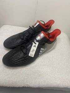 Adidas X 17.1 FG- Women's (Size 9) Soccer Cleats- Black, Red, And Silver- *New* - Picture 1 of 5