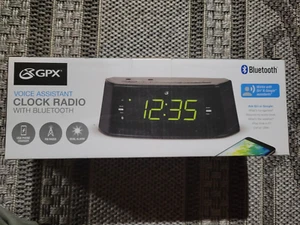 Radio Reloj Bluetooth GPX CB360B con Asistentes de Voz, Carga USB, Pantalla 1.4" - Imagen 1 de 2