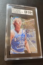 2013 Fleer Retro 1999-00 Skybox Prime Time Veteran /25 LARRY BIRD Auto SGC 10 10