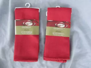 4 Noritake Colorwave 19" x 19" Polyester Cloth Dinner Napkins / Raspberry - Picture 1 of 4