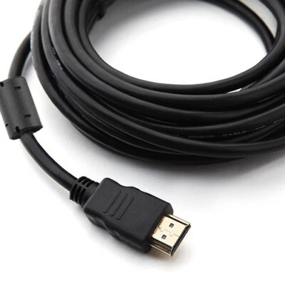 US 50Ft 15M Premium HDMI To HDMI 1.4 Cable Gold 1080P HDTV LCD 3D HQ - Image 1 of 4