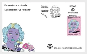 spain 2022 espagne writer Characters History Luisa Roldán Scupltor art 1v FDC PJ - Picture 1 of 1
