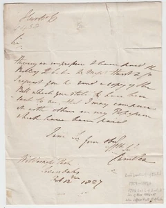 John Jeffreys Pratt, 1st Marquess Camden (1759 – 1840), Autograph Letter Signed - Picture 1 of 1