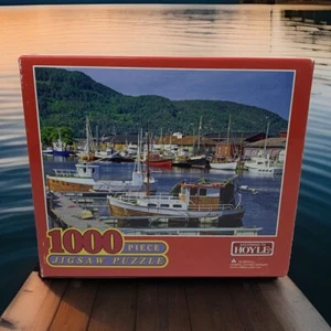 Hoyle 1000 Pieces Model #5600-SCE Nautical Boats Puzzle Fishing Docks Marina - Picture 1 of 5