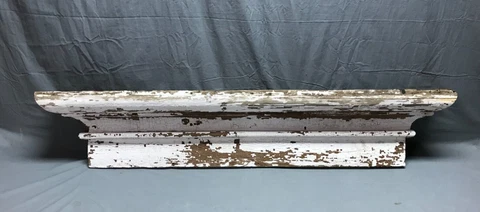 Large Antique Window Door Top Pediment Old VTG Shabby Victorian Chic 1899-22B Cover