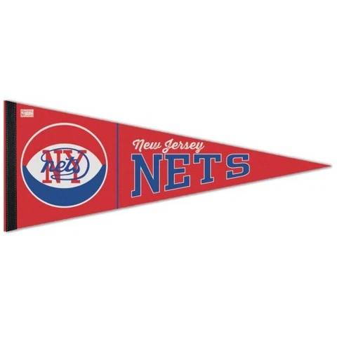 NEW JERSEY NETS HARDWOOD CLASSIC PREMIUM QUALITY PENNANT 12"X30" BANNER Cover