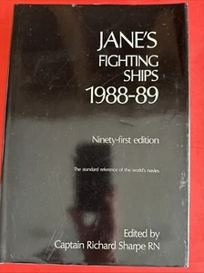 Jane's Fighting Ships 1988-89 by Captain Richard Sharpe HCDJ World Navies Navy - Imagen 1 de 8