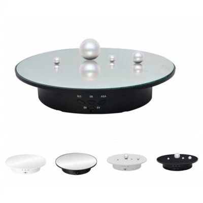 360 Degree Turntable 3 Speeds Electric Rotating Display Stand Jewelry Holder - Image 1 of 4