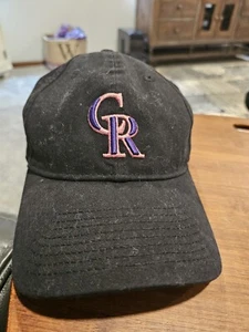 Colorado Rockies New Era 9twenty Hat Cap Pink Breast Cancer Awareness (♤) - Picture 1 of 7