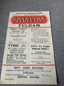 (J) Div 2 Charlton v Fulham 26.10.1957 - Picture 1 of 3