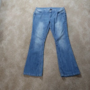 Ariya Bootcut Jeans Women's 15/16 Blue Stretch Denim Mid rise - Picture 1 of 10