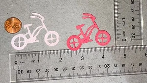 8 ADORNOS DE PAPEL CARTUCHO DE BICICLETA troquelados - Imagen 1 de 24