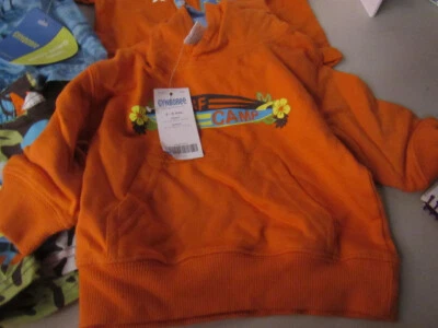 Chicos GYMBOREE Naranja Camiseta y Sudadera Conjunto 3-6 Meses Surf Camp Foto 1 de 3