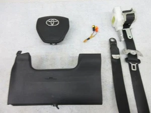 TOYOTA COROLLA 2014-2018 OEM Airbag STEERING WHEEL SEAT BELT BLACK LEFT LH knee - Picture 1 of 8