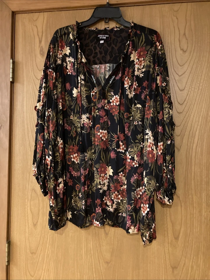 Gorgeous Johnny Was Blouse And Skirt Set Floral Print (1X) Blouse And XL Skirt - Image 1 of 4