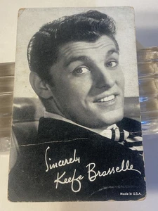 1950'S EXHIBIT ARCADE CARD ACTOR KEEFE BRASSELLE NM - Picture 1 of 6
