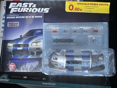 COSTRUISCI NISSAN SKYLINE GT R 34 BRIAN FAST & FURIOUS KIT MODELLO AUTO 2025 1:8 - Immagine 1 di 3