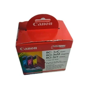 Canon 3e Cyan Yellow Magenta Color Ink Cartridges BCI-3e Combo Set – Sealed - Picture 1 of 11