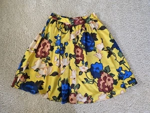 Vivienne Tam floral print Yellow skirt size 4 Knee Length - Picture 1 of 6