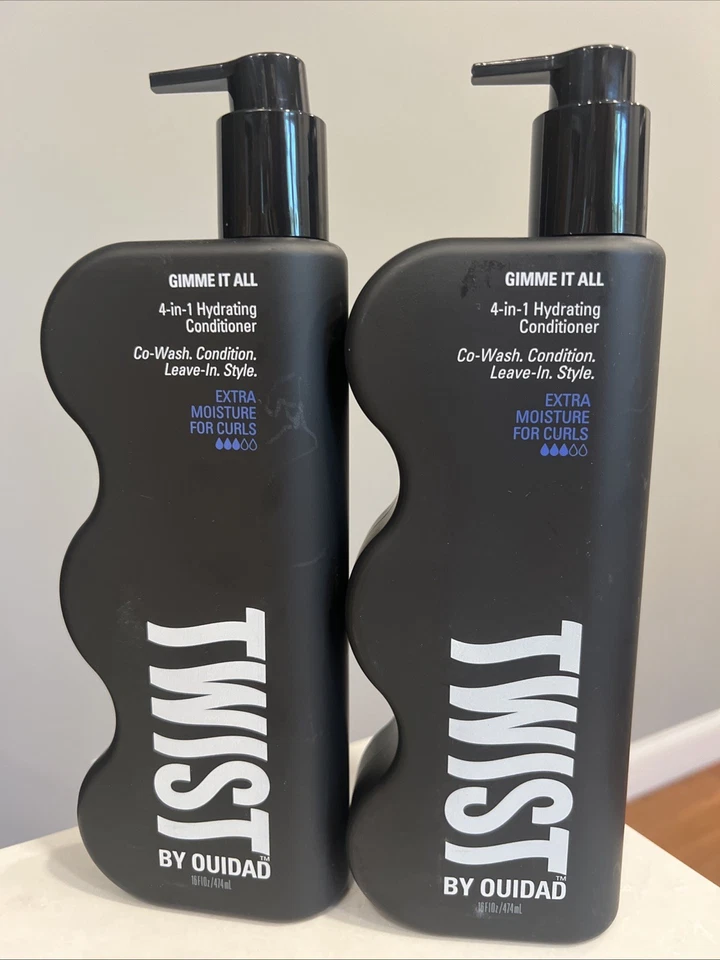 Lot Of 2 Twist by Ouidad Gimme It All 4-in-1 Hydrating Conditioner Curls 16 floz Foto 1 de 2