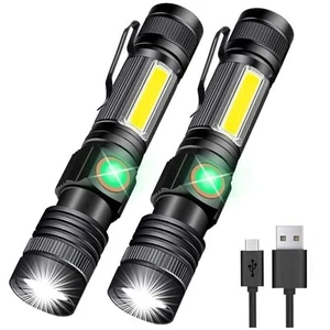USB Rechargeable Flashlight (Battery Included), Magnetic LED Flashlight, Supe... - Picture 1 of 8