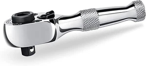 Stubby Ratchet, Mini 1/4 Inch Ratchet Wrench, Reversible 72 Tooth, Tight Spaces, - Picture 1 of 5