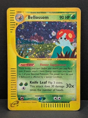 Bellossom H05/H32 Aquapolis Holo Rare Pokemon TCG Nintendo e-reader MP+ - Image 1 of 3