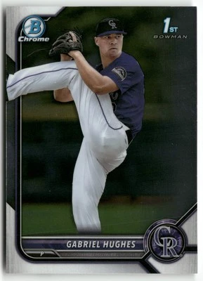 2022 Bowman Draft #BDC-151 Gabriel Hughes Chrome - Image 1 of 2