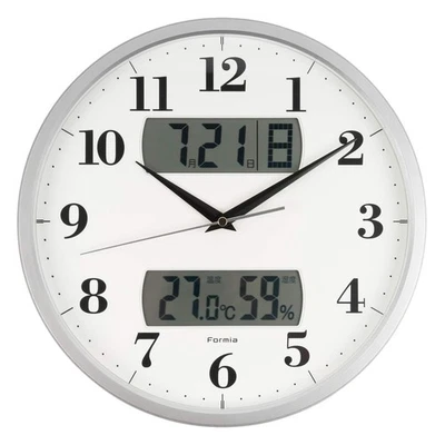 Formia Radio Orologio da Parete Temperatura Umidità Termoigrometro Data - Immagine 1 di 4