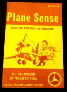 VTG 1974 Plane Sense General Aviation FAA Information Booklet 31p AC 20-5c - Picture 1 of 11
