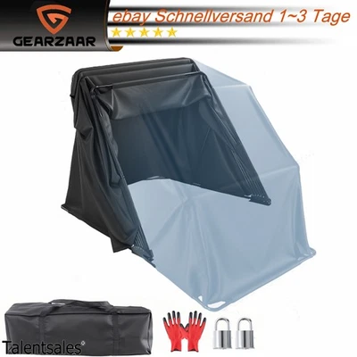 Wasserdicht Motorrad Zeltgarage Faltgarage Motorradgarage Motoguard Schwarz - Bild 1 von 4