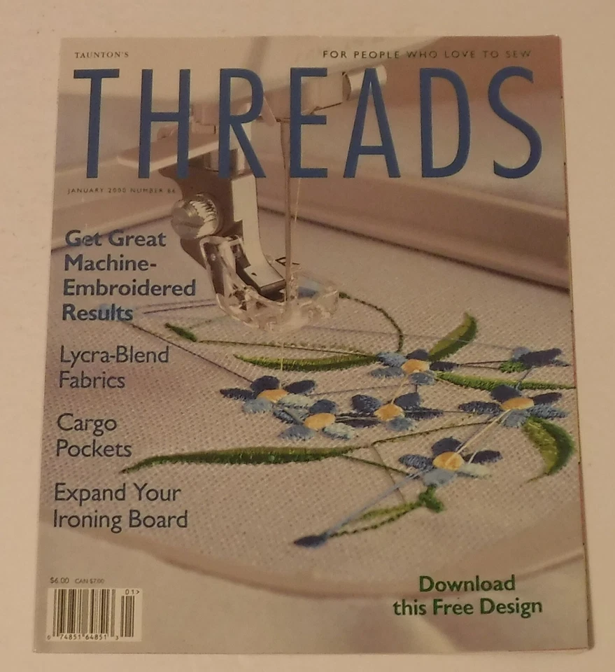 Threads Magazine December 1999/January 2000 Get Great Machine Embroidered Result - Image 1 of 1