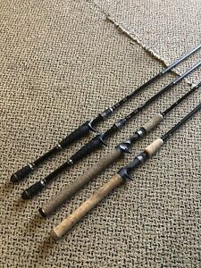 (2) Bass Pro Shops Pro Qualifier 2, Fenwick HMG, And Shimano Compre Fishing Rods