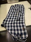 Dover stable sheet size 82 - navy and white plaid