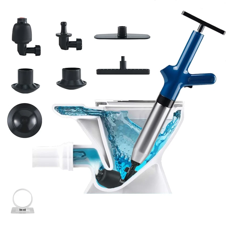 Powerful Home Toilet Plunger Air Drain Blaster Sink Dredge Cleaner High Pressure - Image 1 of 4