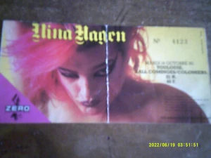 Ticket / Billet de Concert - NINA HAGEN TOULOUSE OCTOBRE 1980 - Imagen 1 de 3