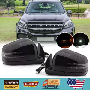 Rear View Side Mirror Assembly Black Fit For 05-11 Mercedes Benz W164 X164 ML GL - Picture 1 of 13