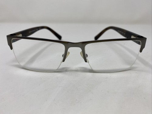 Armani Exchange AX 1018 6017 54 17 140 Silver Brown Metal Eyeglasses Frame QU58